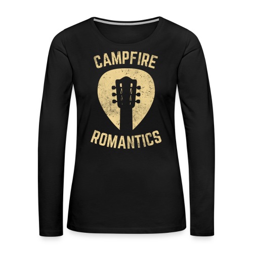 Lagerfeuer Romatiker Gitarre Campen - Frauen Premium Langarmshirt