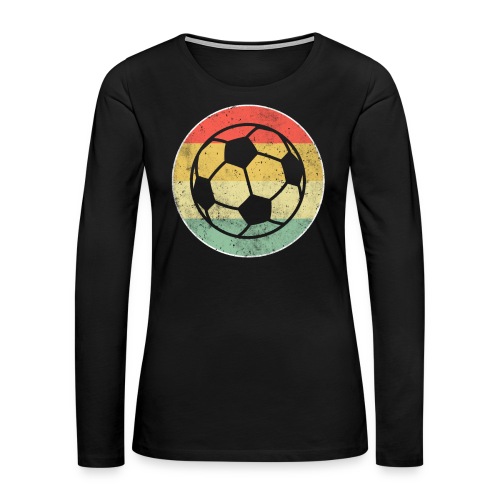 Fussball Retro - Frauen Premium Langarmshirt