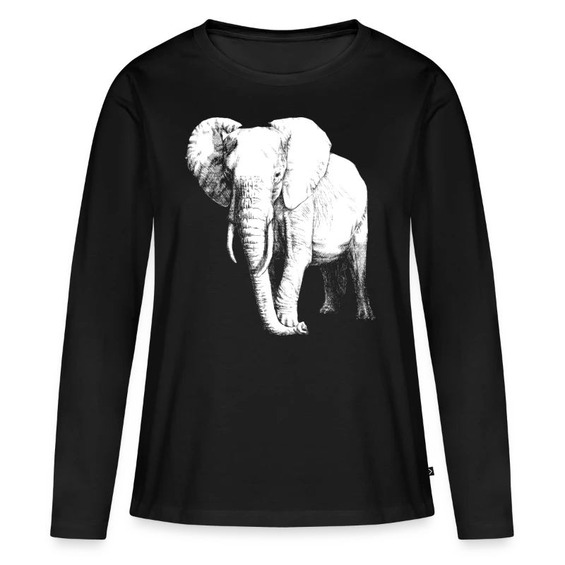 Elefant, afrikanisch - Frauen Premium Langarmshirt