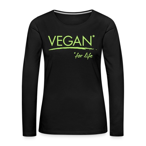vegan for life 1c - Frauen Premium Langarmshirt
