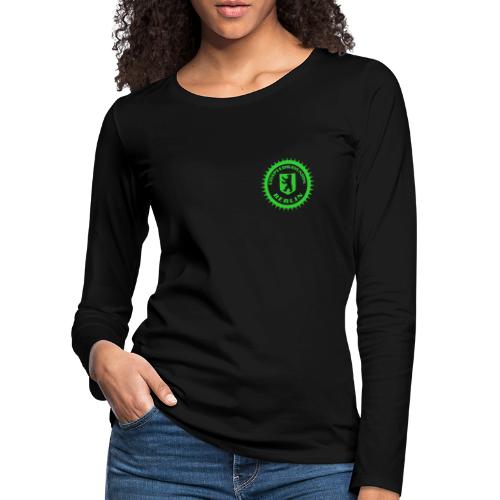 Logo klein ESU transp Green - Frauen Premium Langarmshirt