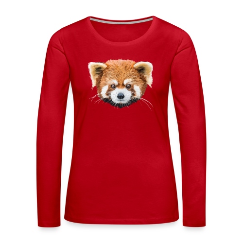 Roter Panda - Frauen Premium Langarmshirt