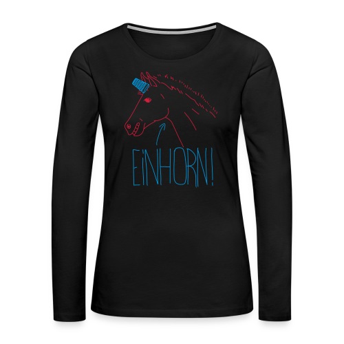 Einhorn - Frauen Premium Langarmshirt