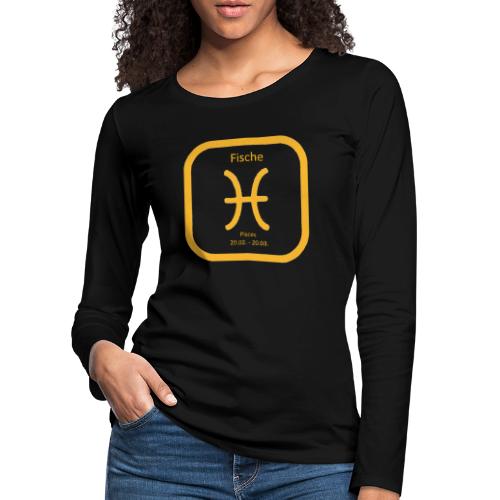 Horoskop Fische12 - Frauen Premium Langarmshirt