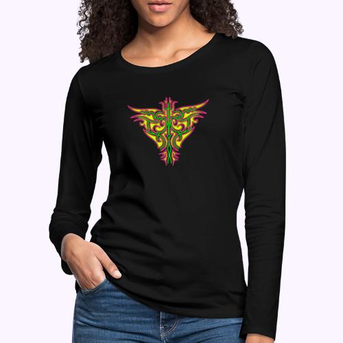 Maori Firebird - Dame premium T-shirt med lange ærmer