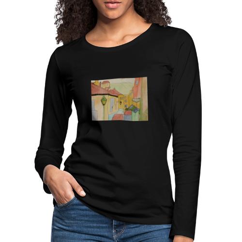 Abstrakte Kunst Motiv 8 - Frauen Premium Langarmshirt