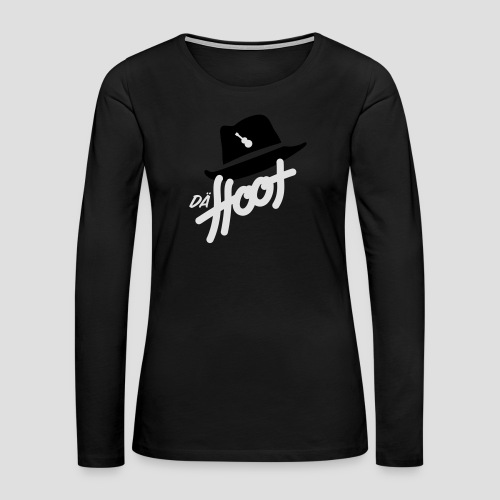 daeHoot_Shirt_Logo2_2c - Frauen Premium Langarmshirt