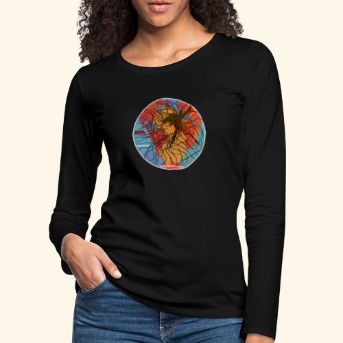 The Tropical Diaspora® Woman Globe - Koszulka damska Premium z długim rękawem