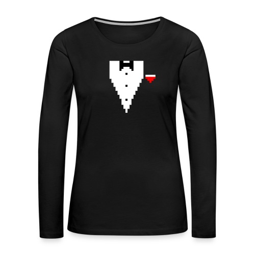 Tuxedo Pixel - Frauen Premium Langarmshirt
