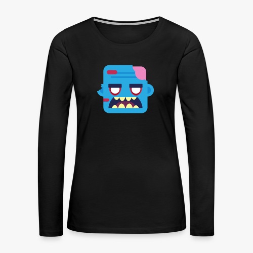 Mini Monsters - Zombob - Dame premium T-shirt med lange ærmer