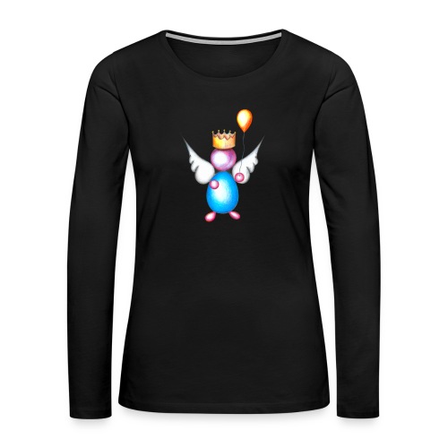 Mettalic Angel happiness - T-shirt manches longues Premium Femme