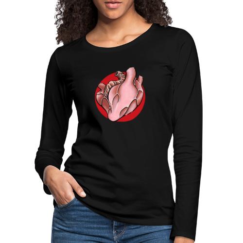 Herz Heart - Frauen Premium Langarmshirt