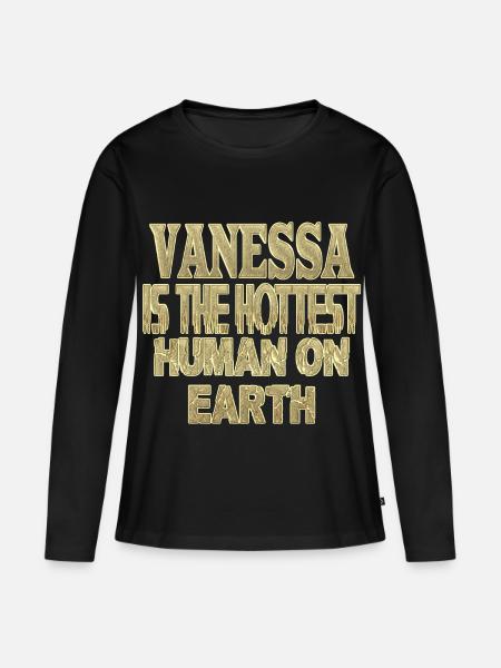 Vanessa - Maglia a maniche lunghe ecologica premium da donna - nero