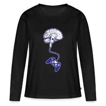 Gaming Gaming Gaming Gaming Gaming Gaming Gaming - Women's Premium Organic Long Sleeve Shirt - black - Front - Julia (174cm)