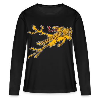 Greif von Rostock - Frauen Premium Bio Langarmshirt - Schwarz - Vorne - Julia (174cm)