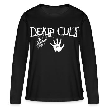 Culte de la mort, conception de crâne - T-shirt manches longues Premium bio Femme - noir - Devant - Julia (174cm)