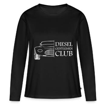 diesel - T-shirt manches longues Premium bio Femme - noir - Devant - Julia (174cm)