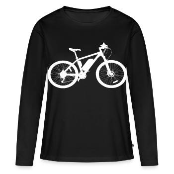 VTT VTT - T-shirt manches longues Premium bio Femme - noir - Devant - Julia (174cm)