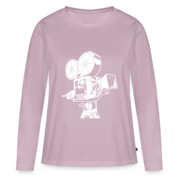 Retro Videokamera - Frauen Premium Bio Langarmshirt - Altrosa - Vorne - Julia (174cm)