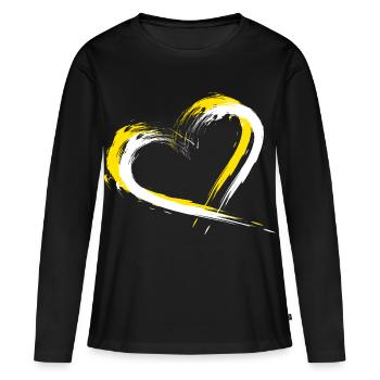 Cité du Vatican - T-shirt manches longues Premium bio Femme - noir - Devant - Julia (174cm)