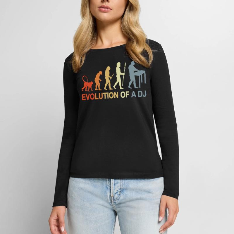Évolution d’un DJ T-shirt manches longues Premium bio Femme