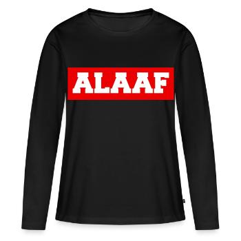 ALAAF - Frauen Premium Bio Langarmshirt - Schwarz - Vorne - Julia (174cm)