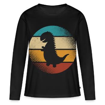 T-Rex - Women's Premium Organic Long Sleeve Shirt - black - Front - Julia (174cm)