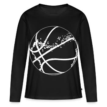 Basketball Ball - Women's Premium Organic Long Sleeve Shirt - black - Front - Julia (174cm)
