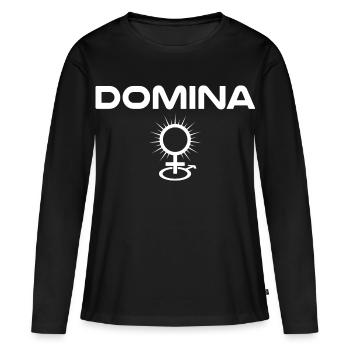 Maîtresse Dominatrice - T-shirt manches longues Premium bio Femme - noir - Devant - Julia (174cm)