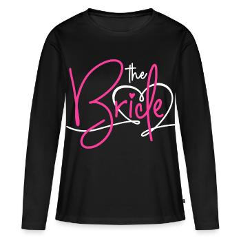 The bride - Frauen Premium Bio Langarmshirt - Schwarz - Vorne - Julia (174cm)