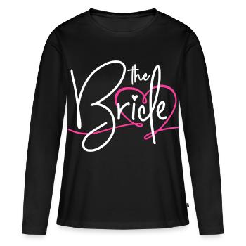 The bride - Frauen Premium Bio Langarmshirt - Schwarz - Vorne - Julia (174cm)