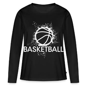 Basketball Symbol Blast Symbol Sports Club - Women's Premium Organic Long Sleeve Shirt - black - Front - Julia (174cm)