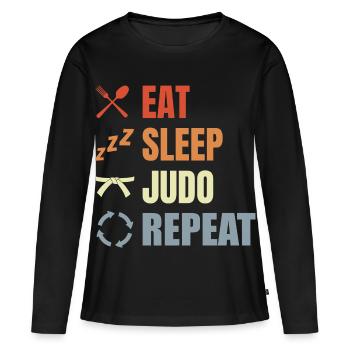 Funny Judo Routine - Women's Premium Organic Long Sleeve Shirt - black - Front - Julia (174cm)