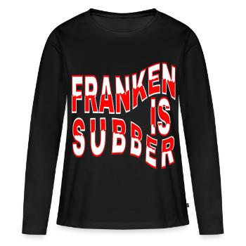 Franconia is Subber - Franconia is Super - fei schee - T-shirt manches longues Premium bio Femme - noir - Devant - Julia (174cm)
