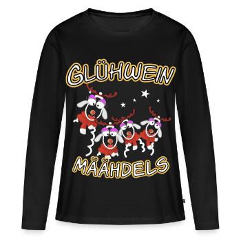 Glühwein Mädels - Frauen Premium Bio Langarmshirt - Schwarz - Vorne - Julia (174cm)