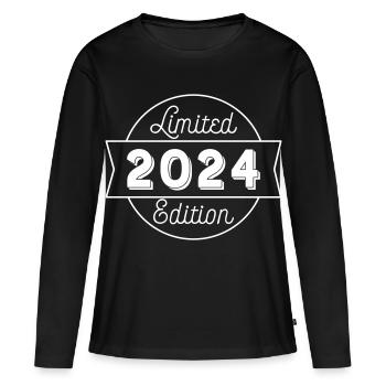 2024 - Women's Premium Organic Long Sleeve Shirt - black - Front - Julia (174cm)