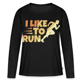 Sort de l’évêque - T-shirt manches longues Premium bio Femme - noir - Devant - Julia (174cm)