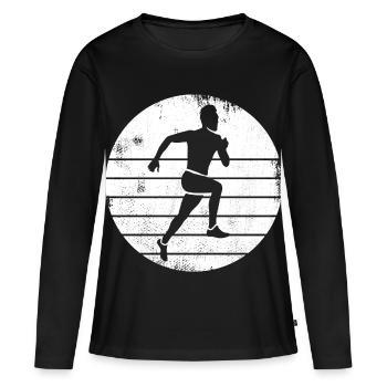 Évêque - T-shirt manches longues Premium bio Femme - noir - Devant - Julia (174cm)