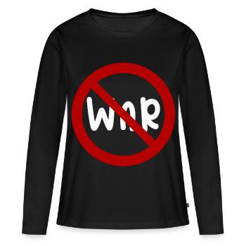 War Peace - Women's Premium Organic Long Sleeve Shirt - black - Front - Julia (174cm)