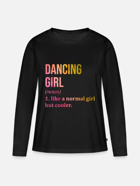 Dancer Dancer Dancer - Frauen Premium Bio Langarmshirt - Schwarz