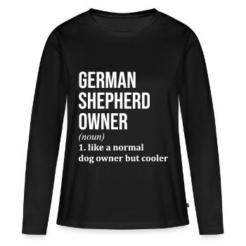 German Shepherd German Shepherd German Shepherd - Women's Premium Organic Long Sleeve Shirt - black - Front - Julia (174cm)