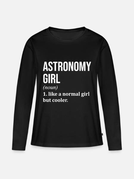 Astronomie Astronomie Astronomie Astronomie - Frauen Premium Bio Langarmshirt - Schwarz