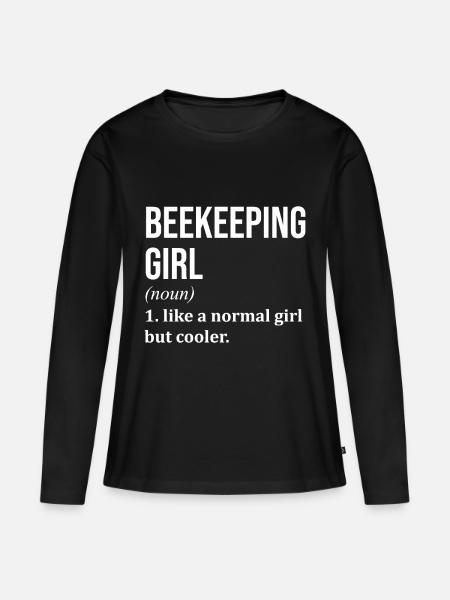 Imker, Imker, Imker - Frauen Premium Bio Langarmshirt - Schwarz