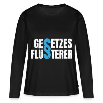 Law Whisperer Avocat Juge Paragraphe Law - T-shirt manches longues Premium bio Femme - noir - Devant - Julia (174cm)