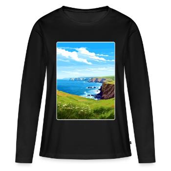 Channel Islands National Park California Travel - Women's Premium Organic Long Sleeve Shirt - black - Front - Julia (174cm)