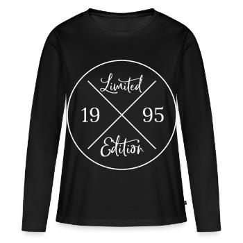 Limited edition 1995 - Frauen Premium Bio Langarmshirt - Schwarz - Vorne - Julia (174cm)