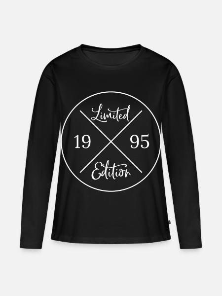 Limited edition 1995 - Frauen Premium Bio Langarmshirt - Schwarz