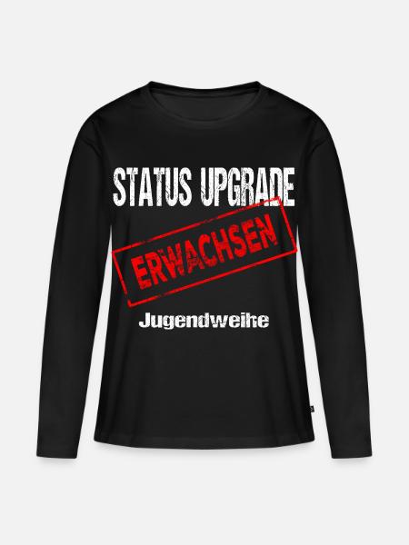 Jugendweihe - Jugendweihe 2026 - Frauen Premium Bio Langarmshirt - Schwarz