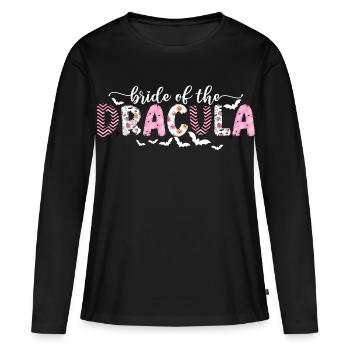 Lustiger Halloween-Junggesellenabschied - Braut - Frauen Premium Bio Langarmshirt - Schwarz - Vorne - Julia (174cm)