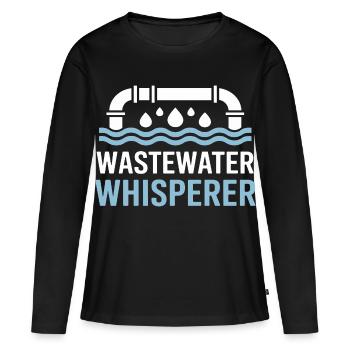 Wastewater Whisperer - Water Treatment - Women's Premium Organic Long Sleeve Shirt - black - Front - Julia (174cm)